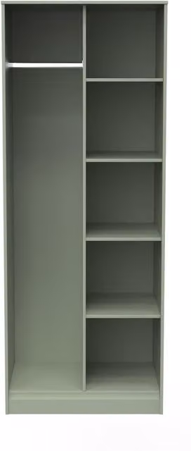 Ready Assembled 2 U Madrid Open Wardrobe in Pale Green