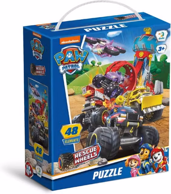 DODO Paw Patrol Rescue Wheels 2D Puzzle, 48 Pieces, Blue, White and Multicolour
