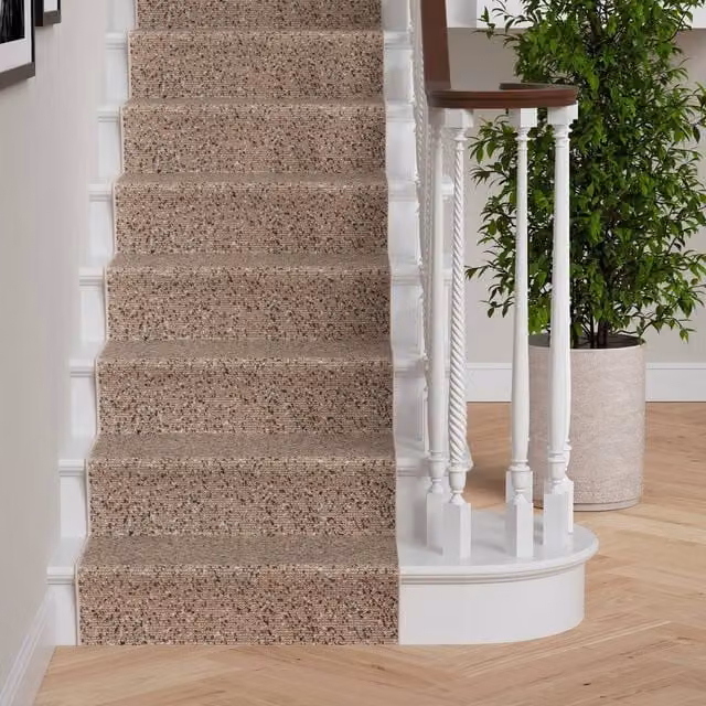 Kukoon Beige Custom Hallway Runner Rug, W: 70 cm, L: 5480 cm – 1