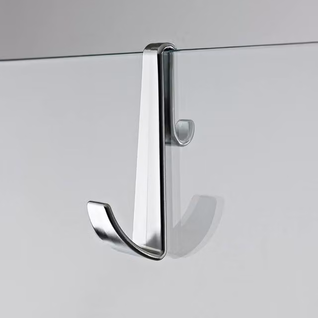 Balterley Frameless Enclosure Hook in Chrome Silver