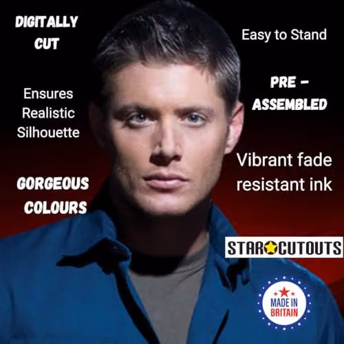 Star Cutouts SC1349 Dean Winchester Blue Shirt Supernatural Cardboard Cutout for Fan Display and Decoration – 2