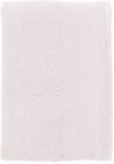 SOL'S Island 70 White Cotton Terrycloth Bath Towel with Hanging Loop