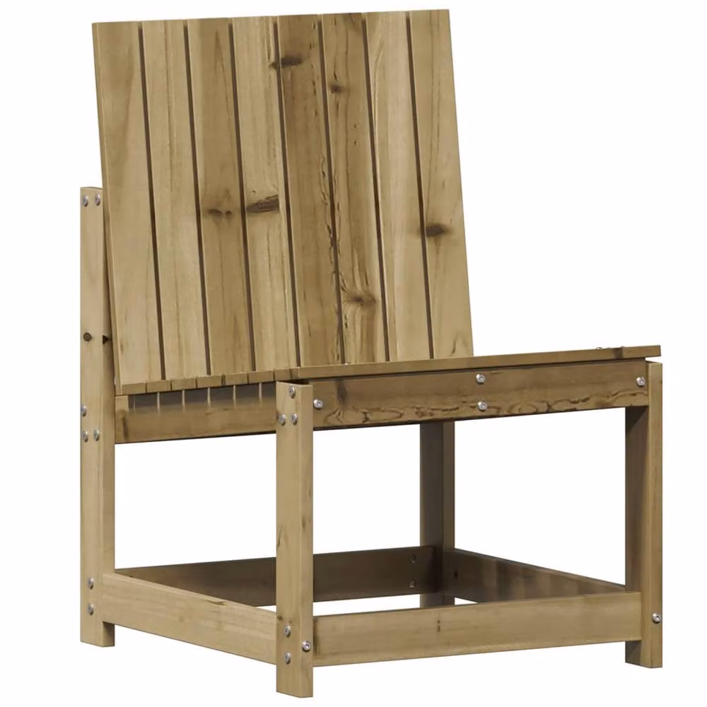 Berkfield Home 3 Piece Brown Pine Wood Garden Lounge Set with Cushions – 3