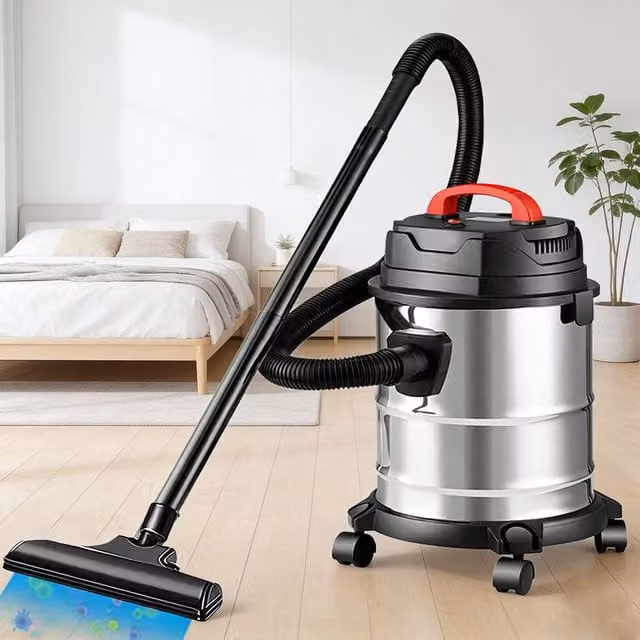 Ventryn Wet and Dry Bagless Cylinder Vacuum Cleaner in Silver and Multicolour with 20L Capacity