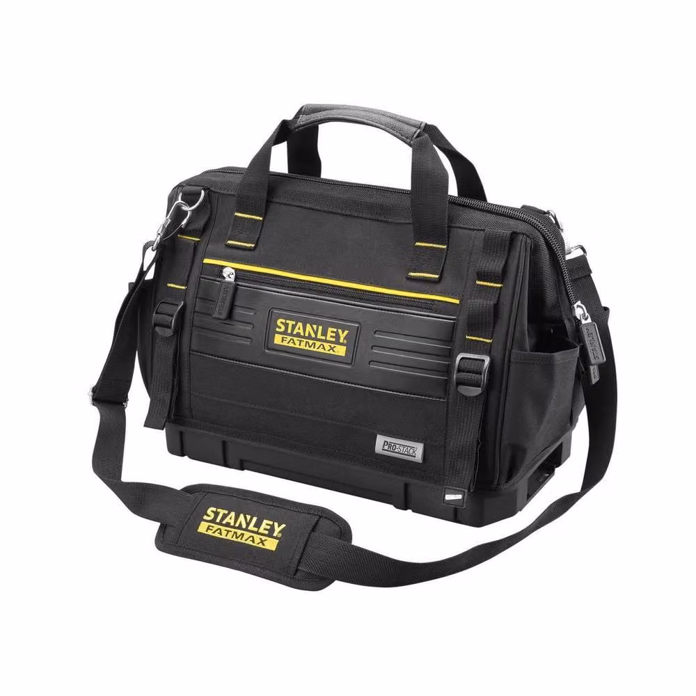 Stanley Fatmax Pro-stack Textile Soft Bag with Strap, Black and Multicolour, W/D/H: 45.0 x 30.0 x 25.0 cm – 2