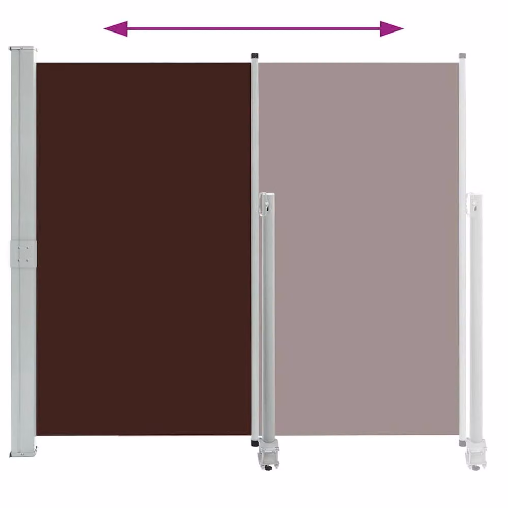 Berkfield Home Brown Retractable Side Awning, W/D/H: 300 x 140 cm – 4