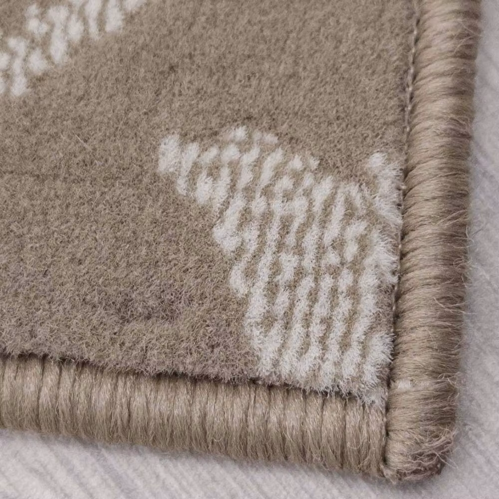 runrug Vines Hallway Carpet Runner Rug in Beige, W: 60 cm x L: 150 cm – 3