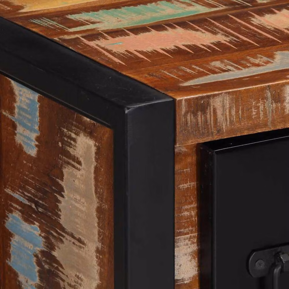 Berkfield Home Industrial Sideboard in Brown Solid Reclaimed Wood, W/D/H: 50 x 35 x 70 cm – 4