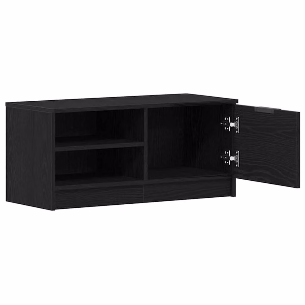 Berkfield Home Modern TV Cabinet in Black Oak, W/D/H: 80 x 35 x 36.5 cm – 3