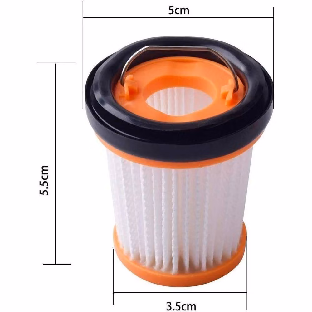 SPETLEK Replacement Fabric Vacuum Filter, 6 Pack, White, W: 52 cm, L: 1000 cm – 4