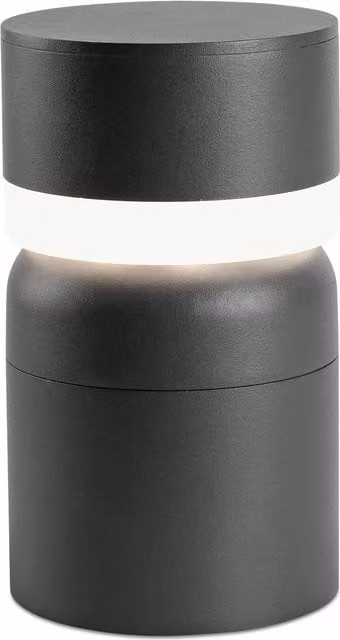Netlighting Sete LED Outdoor Pedestal Floor Light in White and Dark Grey, IP54 Rated – 1