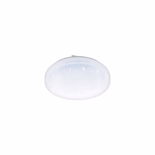 Loops Modern LED Wall and Ceiling Light in White with Crystal Effect – 1
