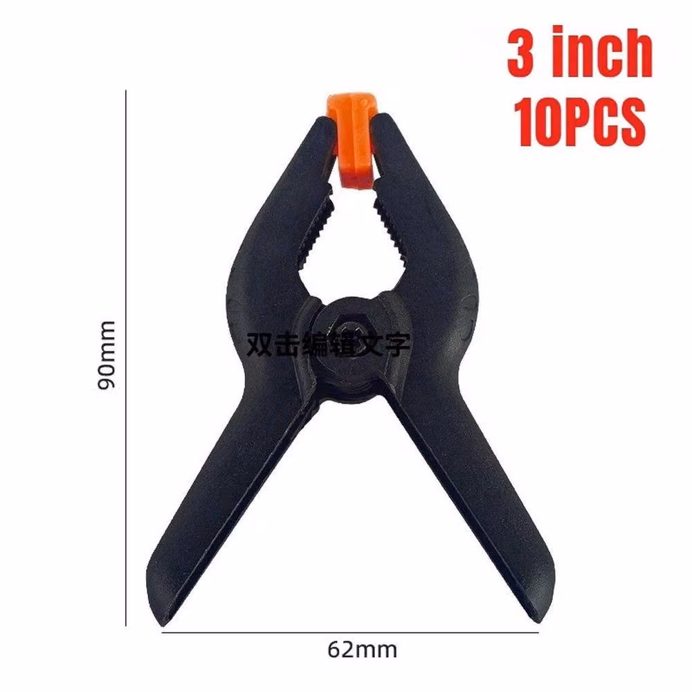 SPETLEK 10 Pack Heavy Duty Large 3 inch Spring Clamps in Black – 2