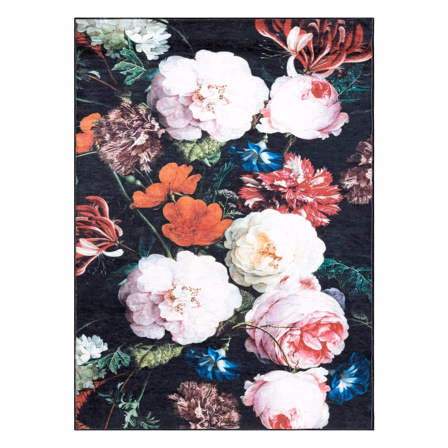 RugsX Andre Floral Vintage Rug in Black and Multicolour, W: 120 cm, L: 170 cm – 2