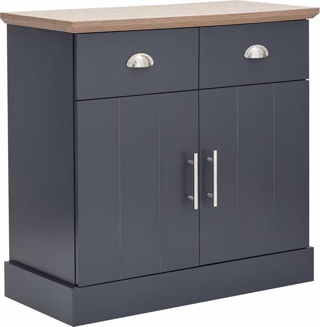 GFW Kendal Compact Sideboard in Blue and Grey