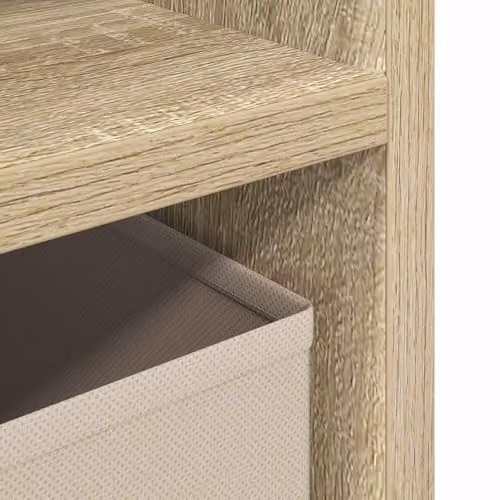 vidaXL Modern Lowboard in Brown Oak, W/D/H: 102 x 32 x 48.5 cm – 4