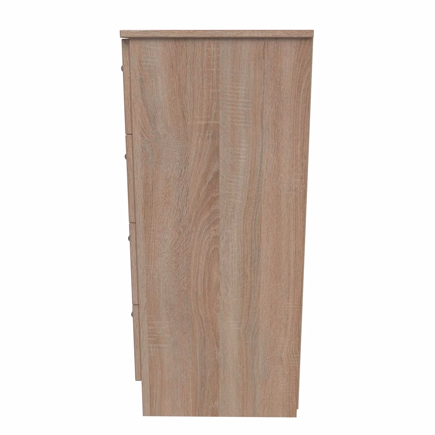 2 U Trent 4 Drawer Tall Bedside Cabinet in Light Oak, Ready Assembled – 2