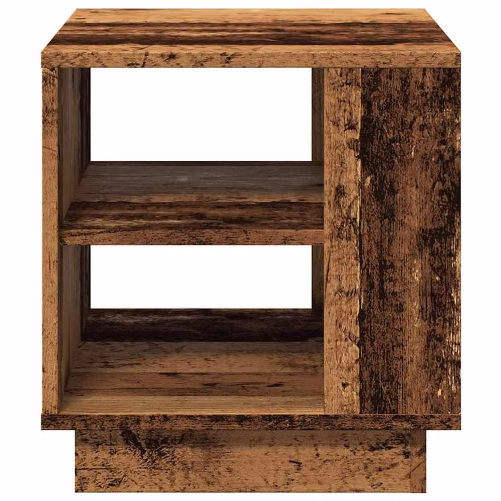 Berkfield Home Old Wood Coffee Table in Brown, W/D/H: 40 x 40 x 43 cm – 4