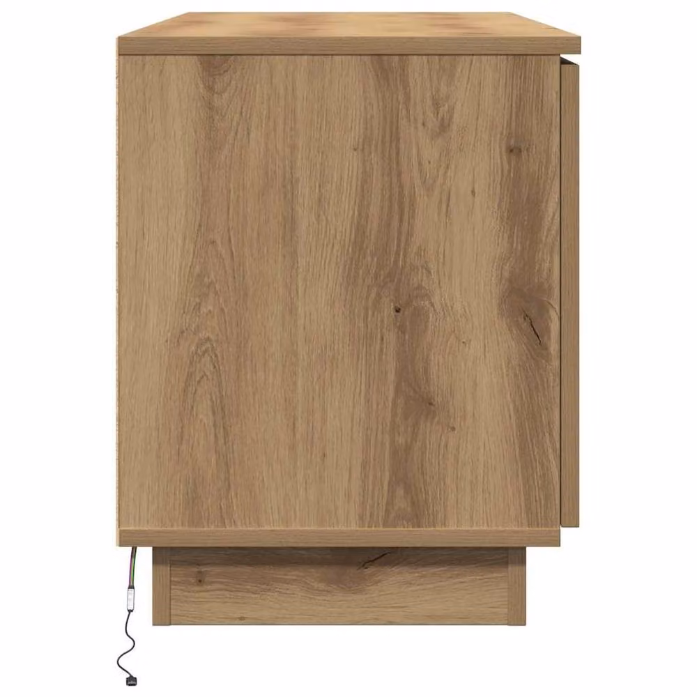 Berkfield Home Artisan Oak TV Cabinet in Brown, W/D/H: 100 x 38 x 49 cm – 4