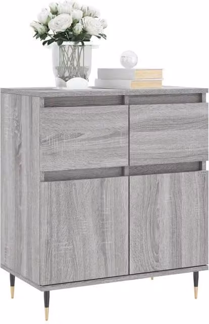 Berkfield Home Grey Sonoma Sideboard in Engineered Wood W/D/H: 60 x 35 x 70 cm