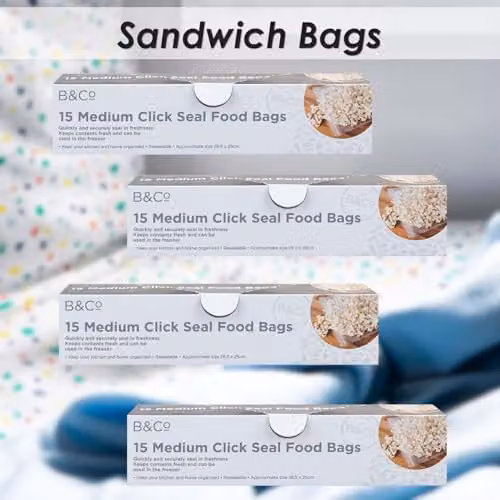 VFM e-Store Airtight and Leakproof Transparent Sandwich Bags – 3