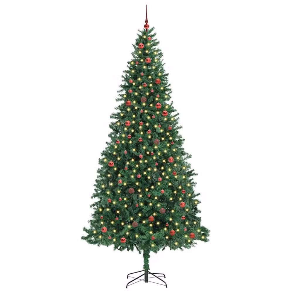 Berkfield Home Artificial Christmas Tree with 300 LEDs and Stand, Green, Height: 300 cm – 2