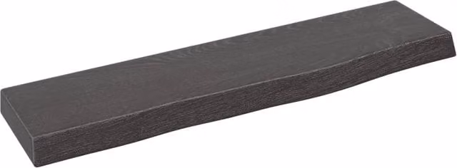 Berkfield Home Wall Mounted Rustic Oak Shelf in Brown and Grey, W: 40 cm, D: 10 cm, H: 2 cm – 1