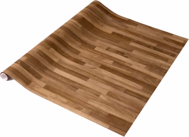 dc fix Walnut Block Self Adhesive Vinyl Wrap for Kitchen Doors and Worktops, Brown, W: 67.5 cm, L: 2 m