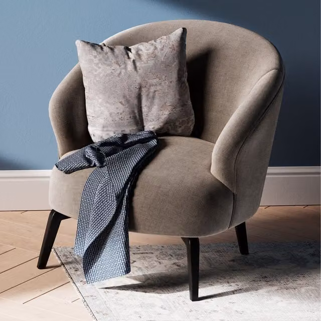 The Rug House Grey Graphic Square Cotton Washable Cushion Cover