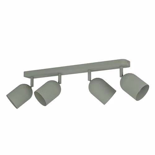 Eglo Tilston Minimalist 4-Light Metal Ceiling Spotlight Bar in Green