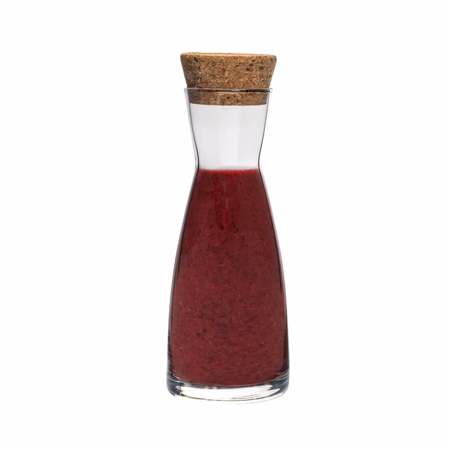 Bormioli Rocco Ypsilon Glass Carafes with Cork Lids, Clear, 1.1 l, Pack of 6 – 2