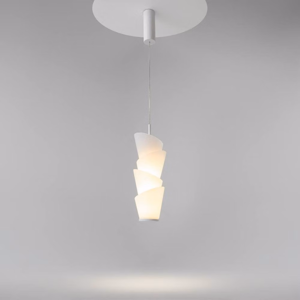 Netlighting Seoul Modern Slim LED Pendant Ceiling Light, White, 3000K, 1700lm – 2
