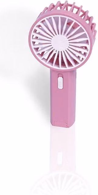 Prem-i-Air Mini USB Rechargeable Hand Held Fan with Strap, Pink