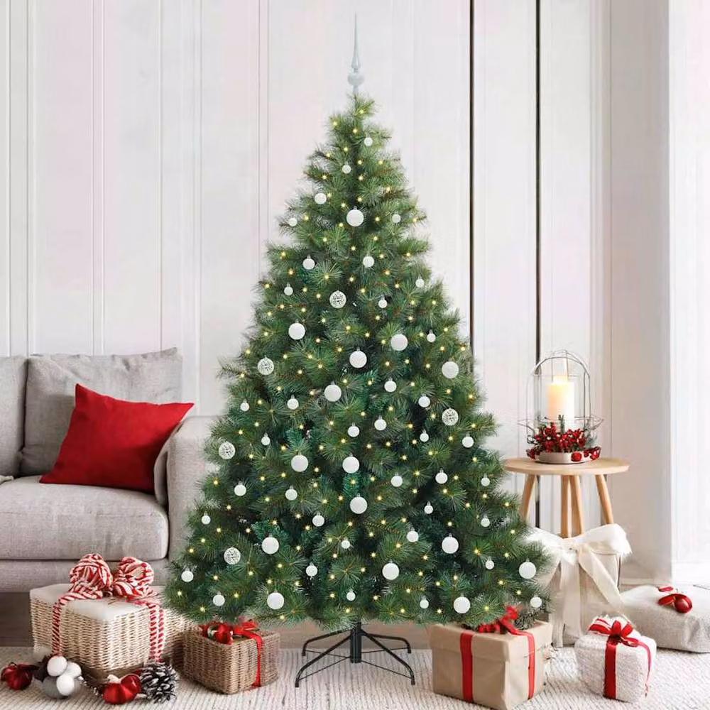 Berkfield Home Realistic Artificial Christmas Tree with 300 LEDs, Green, Height: 180 cm – 2