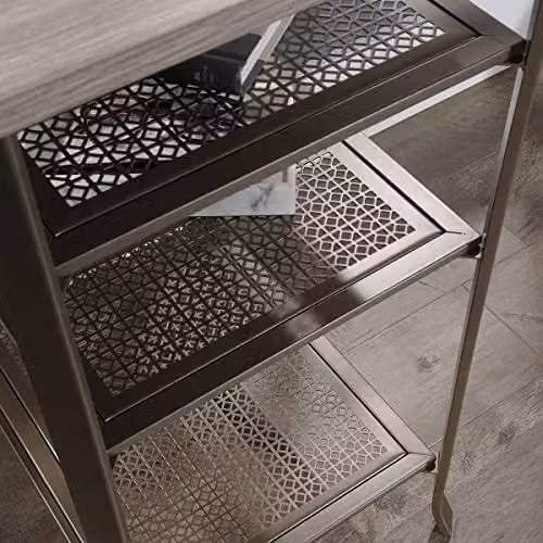 Teknik Office City Centre Computer Desk in Oak Brown – 4