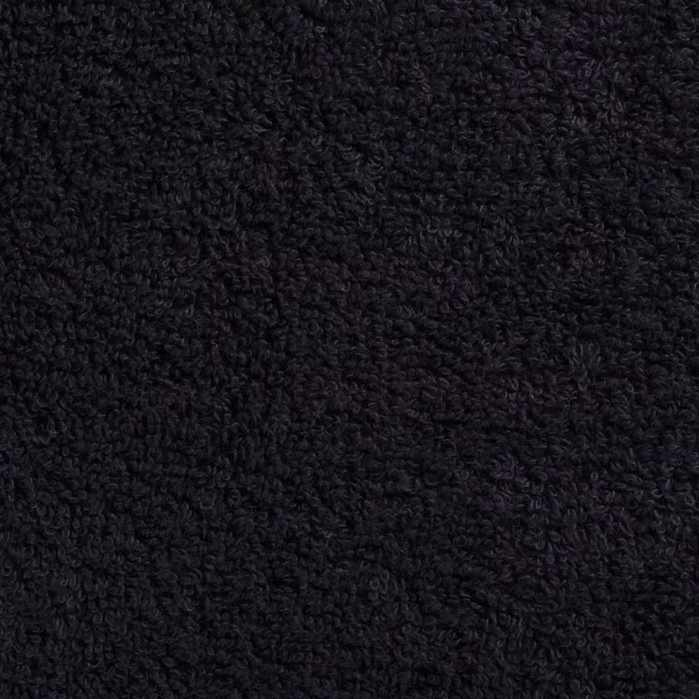 Berkfield Home SOLUND Premium Cotton Terry Towels, 4 Piece Set, Black, W: 100 cm, L: 200 cm, 600 gsm – 4