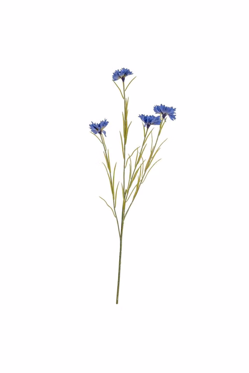 KDMD Blue Cornflower Stem Realistic Summer Meadow Floral Accent – 2