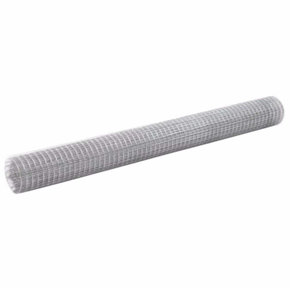 Berkfield Home Galvanised Steel Chicken Wire Fence, Silver, 25 x 1.5 m – 2