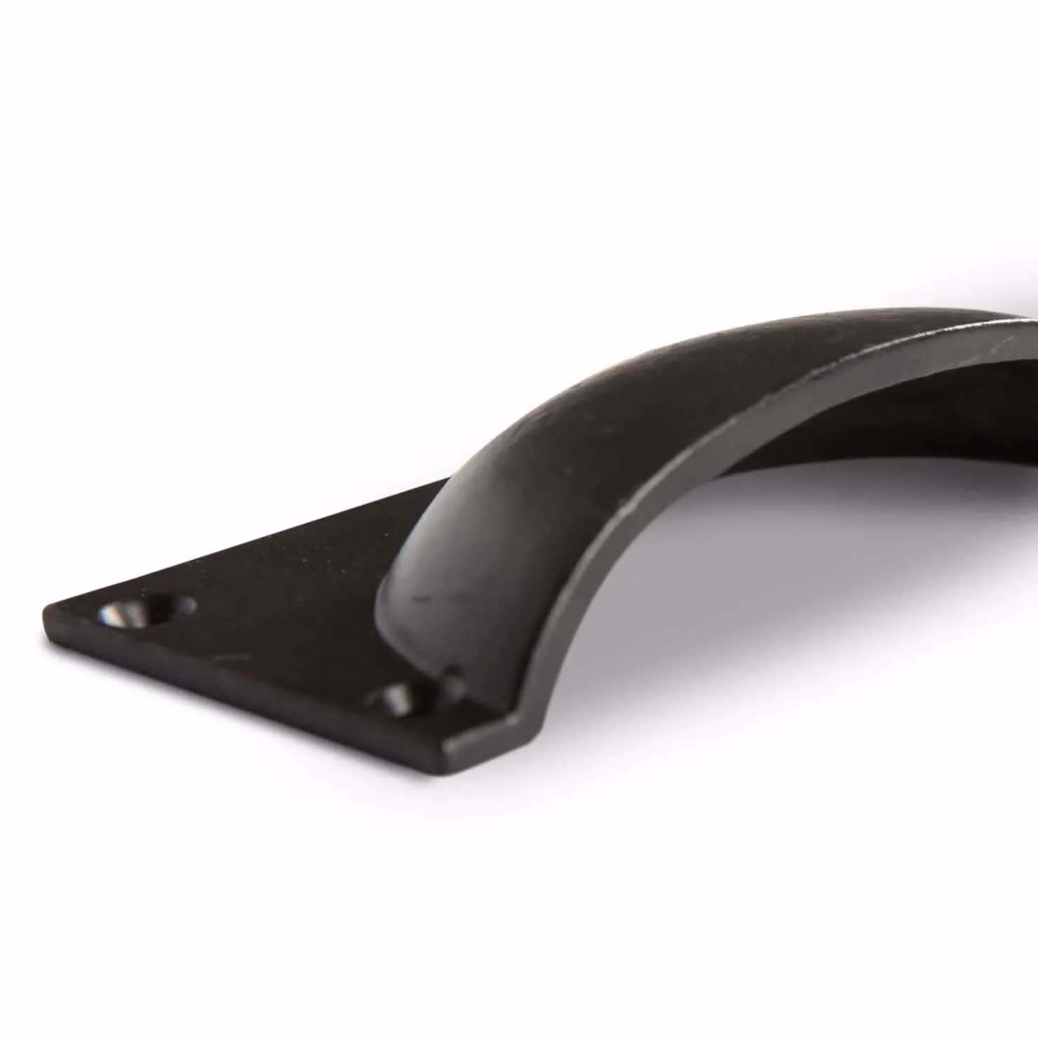 Hammer and Tongs Pack of 2 Matt Black Iron Rectangular Cabinet Drawer Pulls W: 105 mm, H: 50 mm – 2