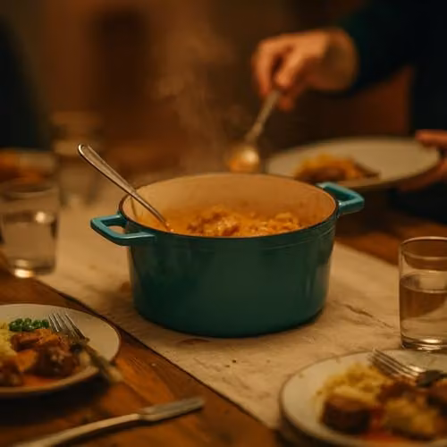 Argon Tableware Enamelled Cast Iron Casserole Dish in Turquoise and Petrol, 4.5L – 2