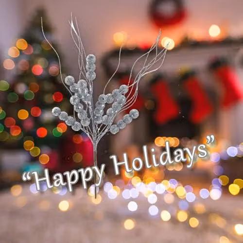 VFM e-Store Silver Glitter Berry Pick Christmas Decoration Ornament, 38 cm – 3