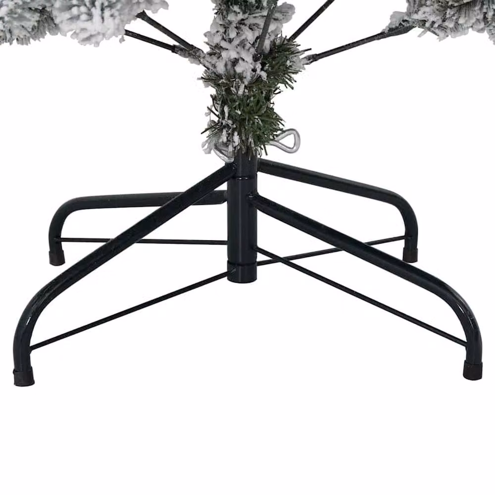 Berkfield Home Elegant Artificial Christmas Tree in Green and White, Height: 150 cm – 4