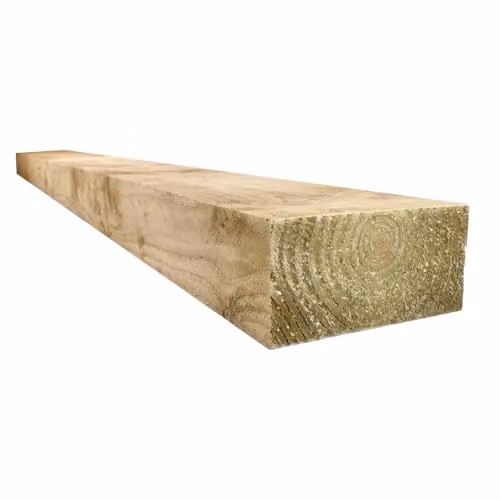 Snowdon Timber Pressure Treated Garden Sleepers, 5 Pack, Natural Brown, W/D/H: 10 x 20 x 240 cm