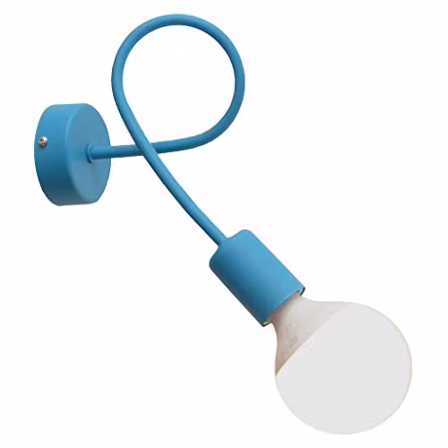 Netlighting Helam Oxford Wall Lamp in Blue/Turquoise, Diameter: 25 cm
