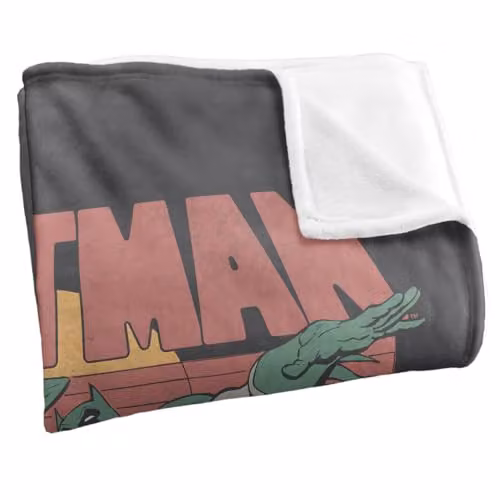 Warner Bros. Batman 70s Retro Silky Touch Super Soft Fleece Throw Blanket, Multicolour, W: 91.44 cm x L: 147 cm – 2