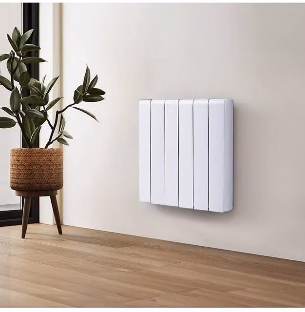 H&O Direct 1500W Electric Ceramic Radiator Space Heater with WiFi and App Control in White