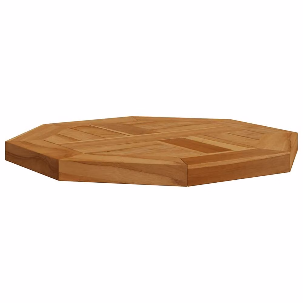 Berkfield Home Octagonal Solid Wood Teak Table Top, Brown, W/D/H: 40 x 40 x 2.5 cm – 3