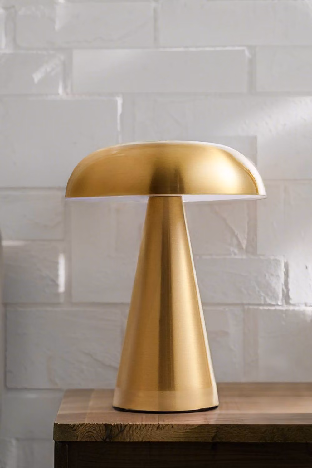 H&O Direct Mushroom Shape Rechargeable Dimmable Table Lamp in Gold – 2
