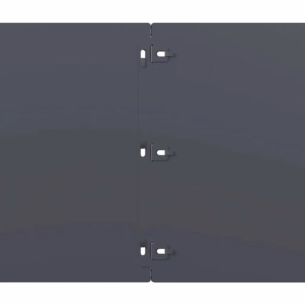 Berkfield Home Lawn Edgings, 10 Pieces, Anthracite and Green, Cold-rolled Steel, W/H: 25 x 103 cm – 4