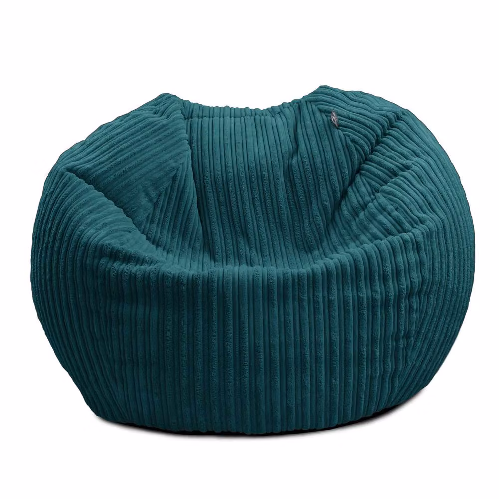 rucomfy Indoor Classic Kids Bean Bag Chair - Jumbo Cord Slouchbag in Teal – 2